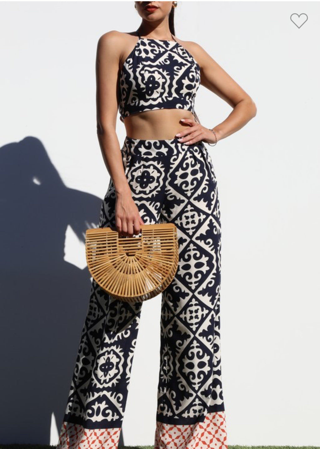 Woven Top and Pant Set