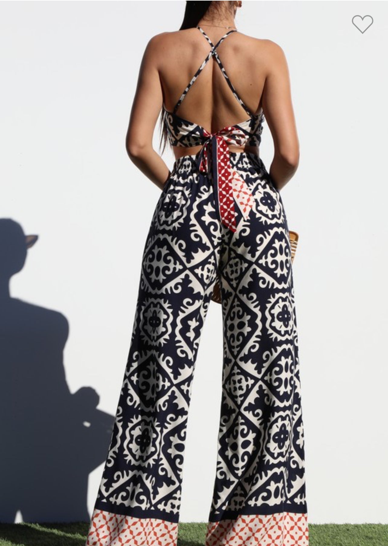 Woven Top and Pant Set