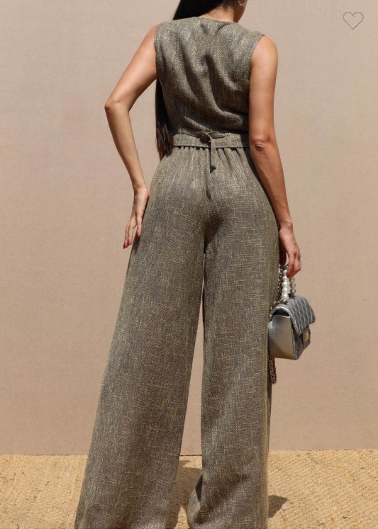 Gold Button Vest and Pant Set