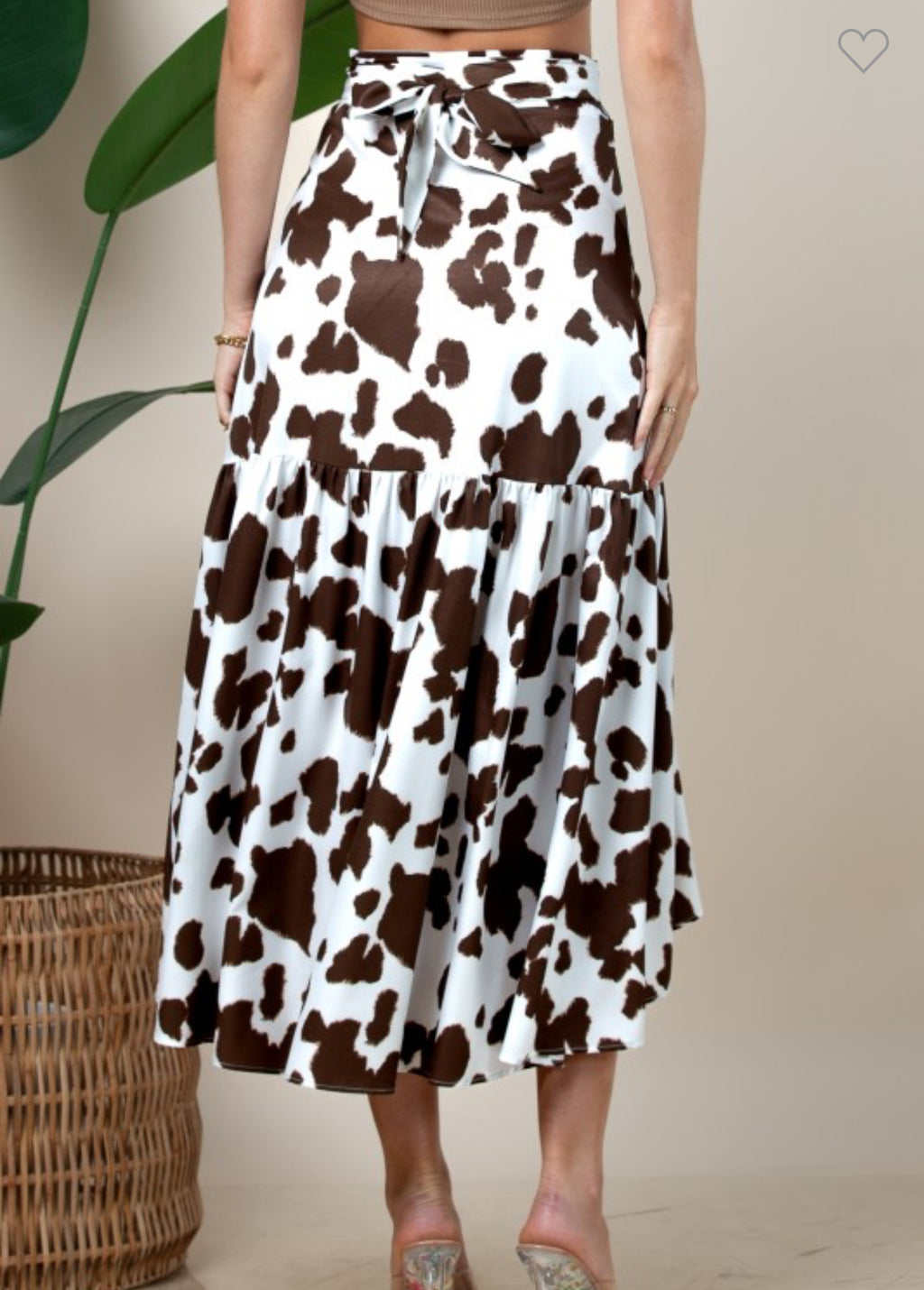 Multi use Wrap Skirt-Cow Print