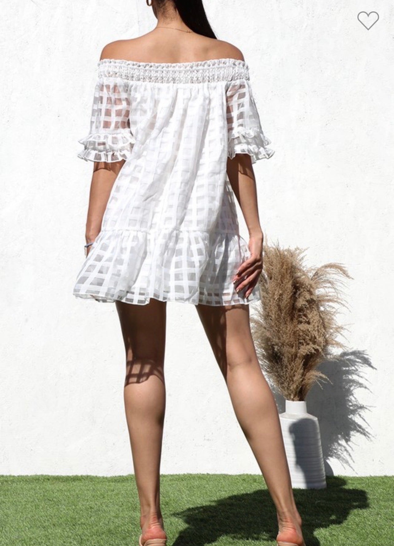 Loose Fit Off Shoulder Mini Dress