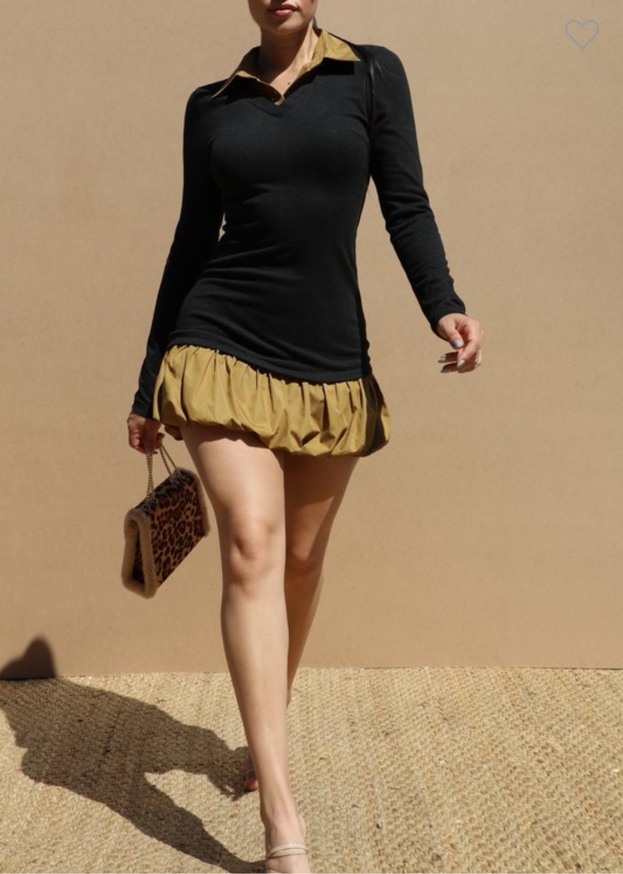 Long sleeve short dress