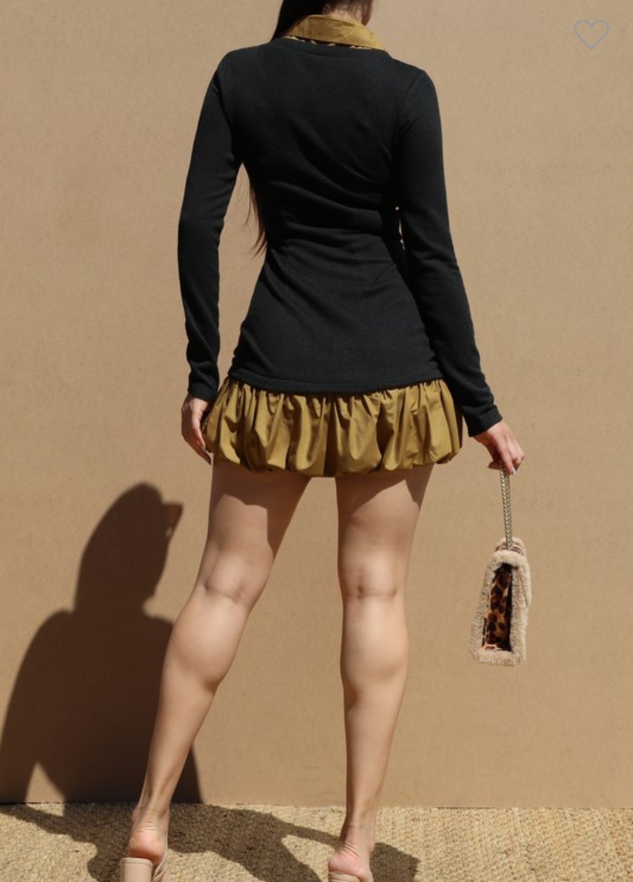 Long sleeve short dress